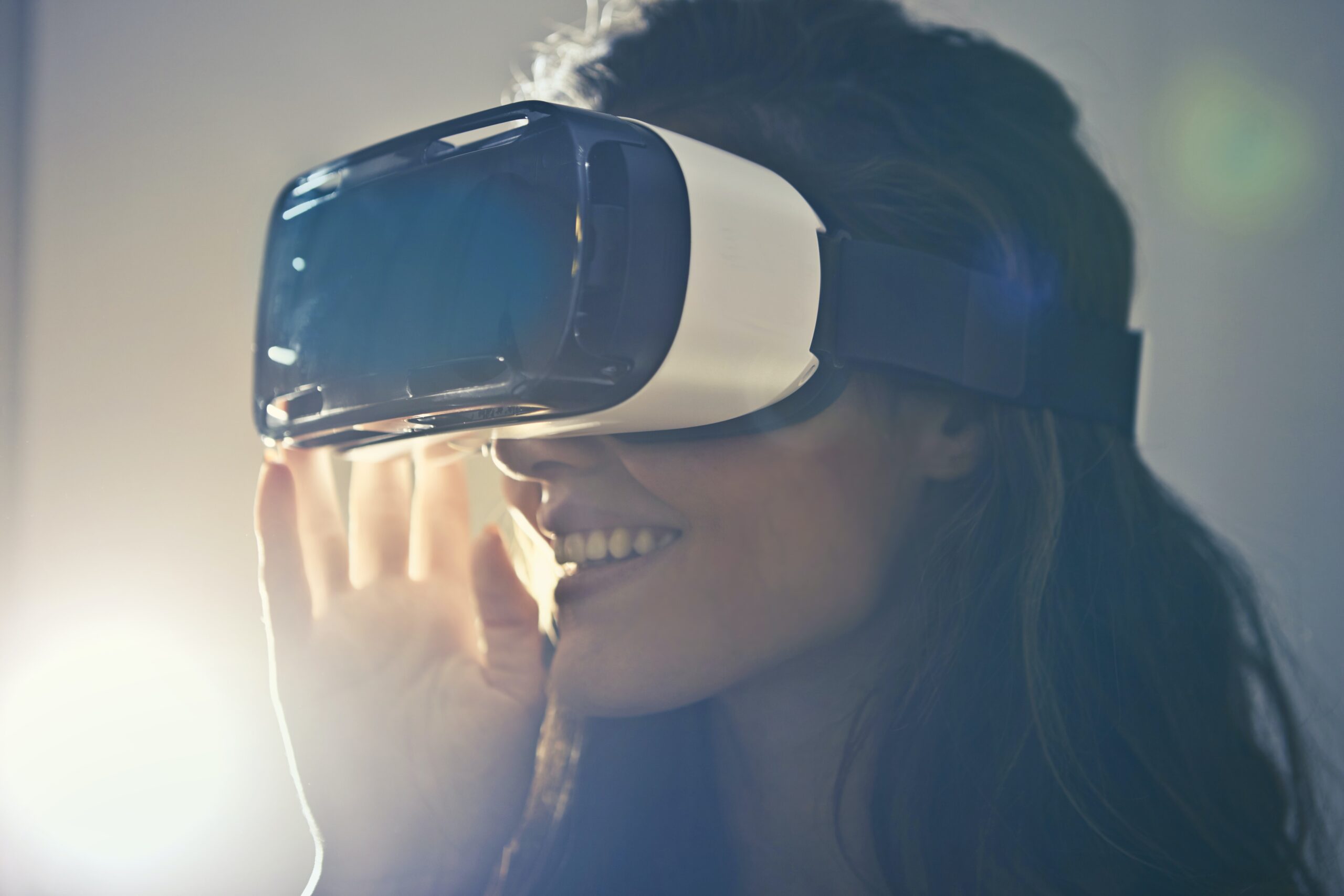 an image of a woman wearing a vr headset.